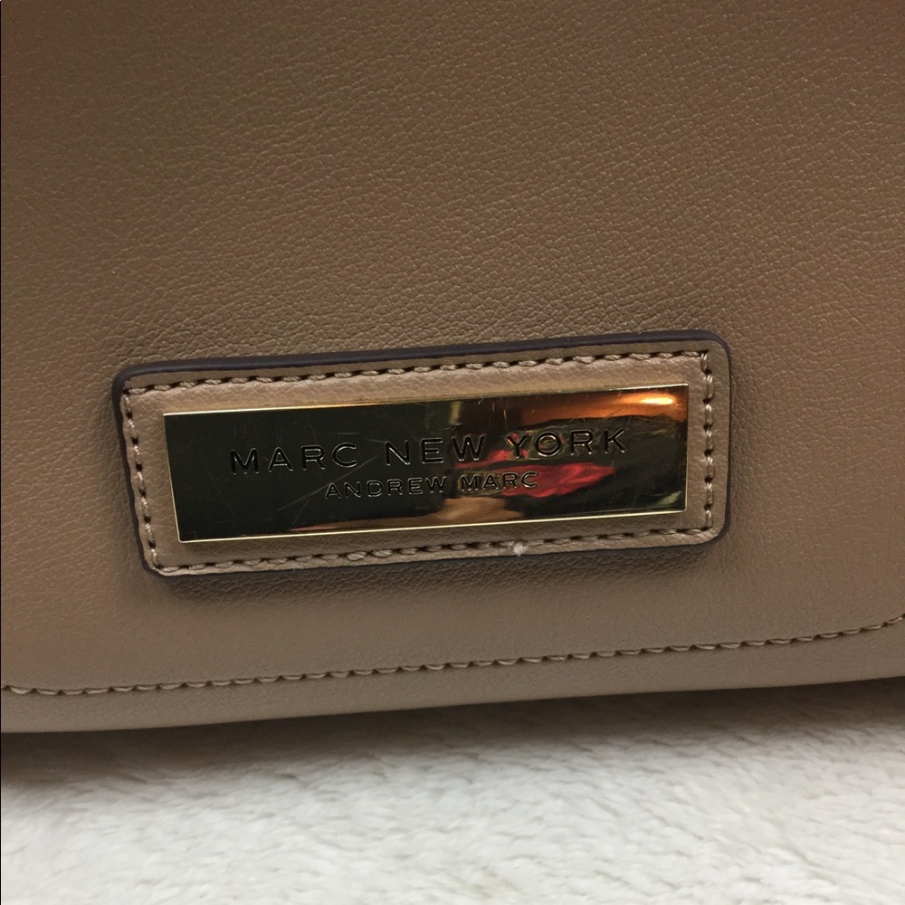 ‼️SOLD MARC NEW YORK ANDREW MARC TAN BROWN CREAM - Picture 5 of 6